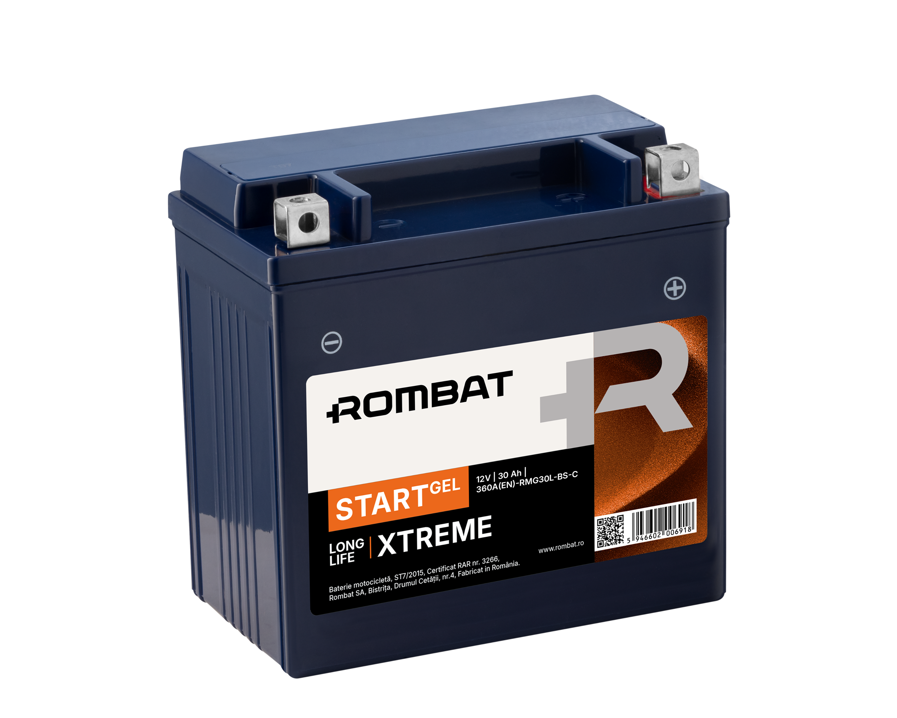 Baterie Start GEL 12V - 30AH 360A RMG30L-BS-C - Rombat