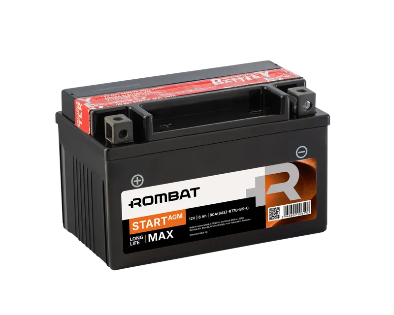 12V - 6AH 80A RT7B-BS-C